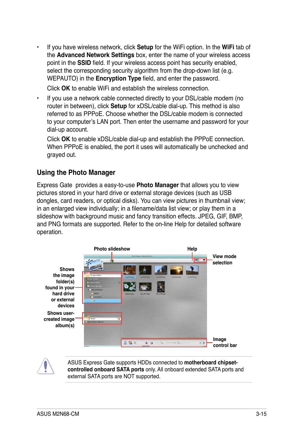 Using the photo manager | Asus M2N68-CM User Manual | Page 103 / 104