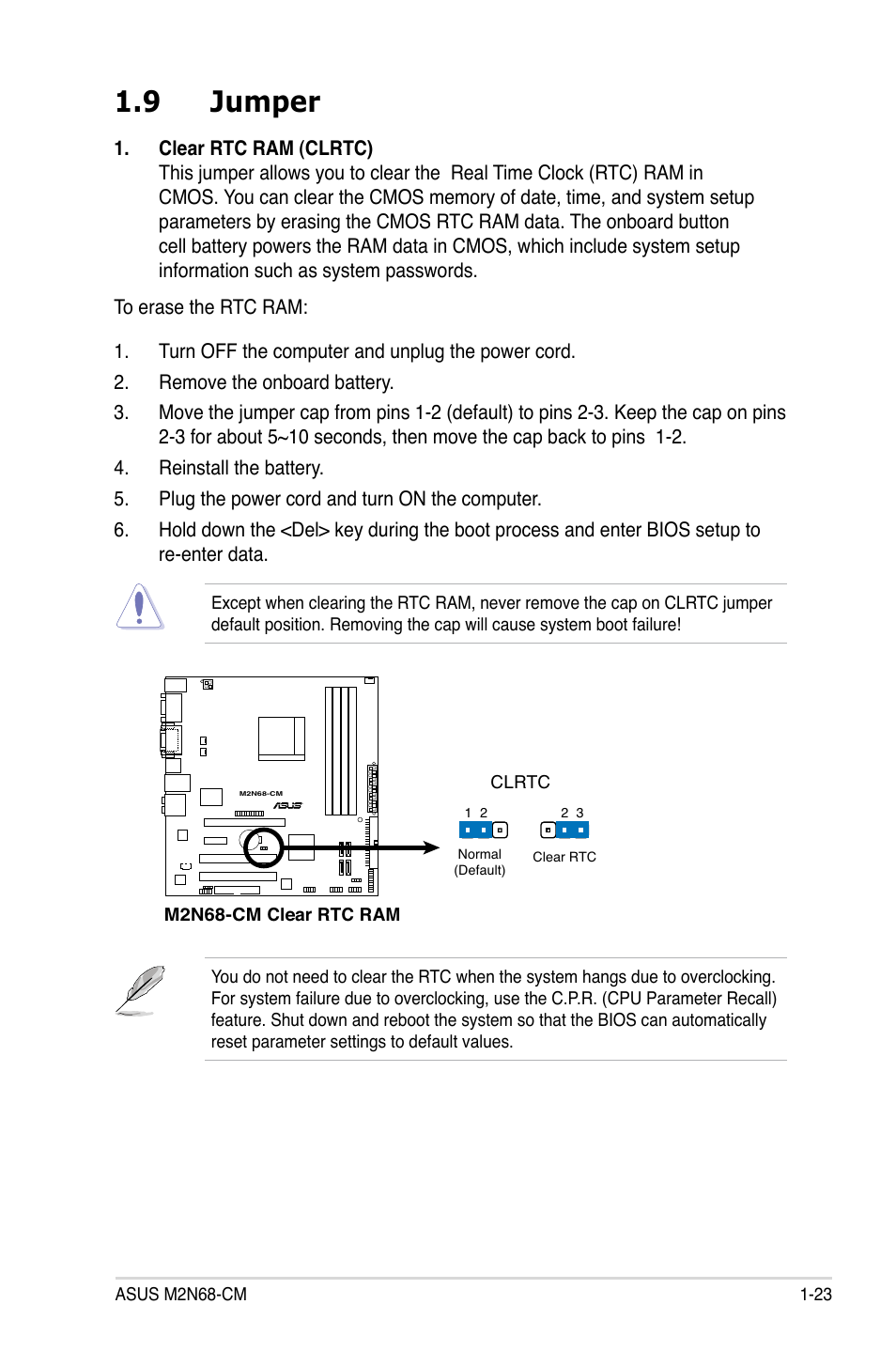 9 jumper | Asus M2N68-CM User Manual | Page 35 / 104