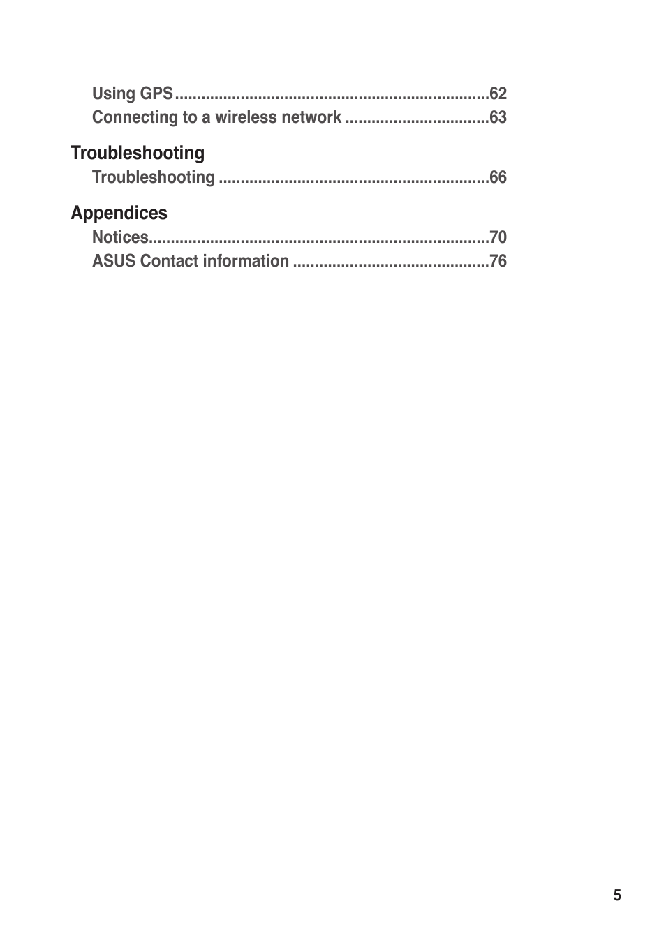 Asus R50A User Manual | Page 5 / 76