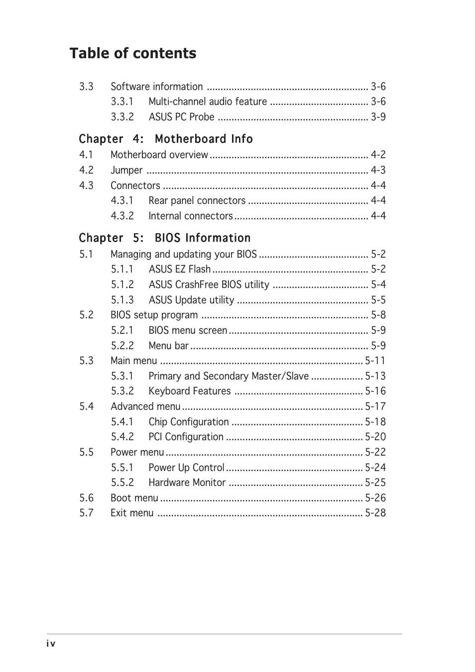 Asus Pundit P2-PE2 User Manual | Page 4 / 76