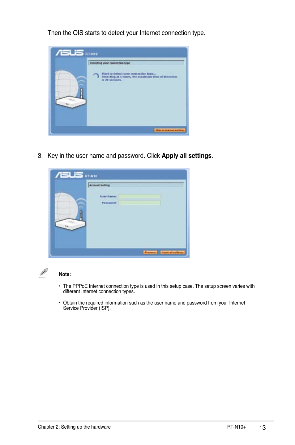 Asus RT-N10 Plus (VER.D1) User Manual | Page 13 / 53