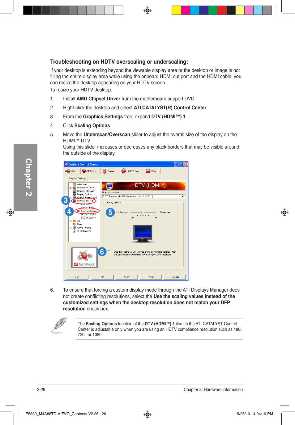 Chapter 2 | Asus M4A88TD-V EVO/USB3 User Manual | Page 44 / 128