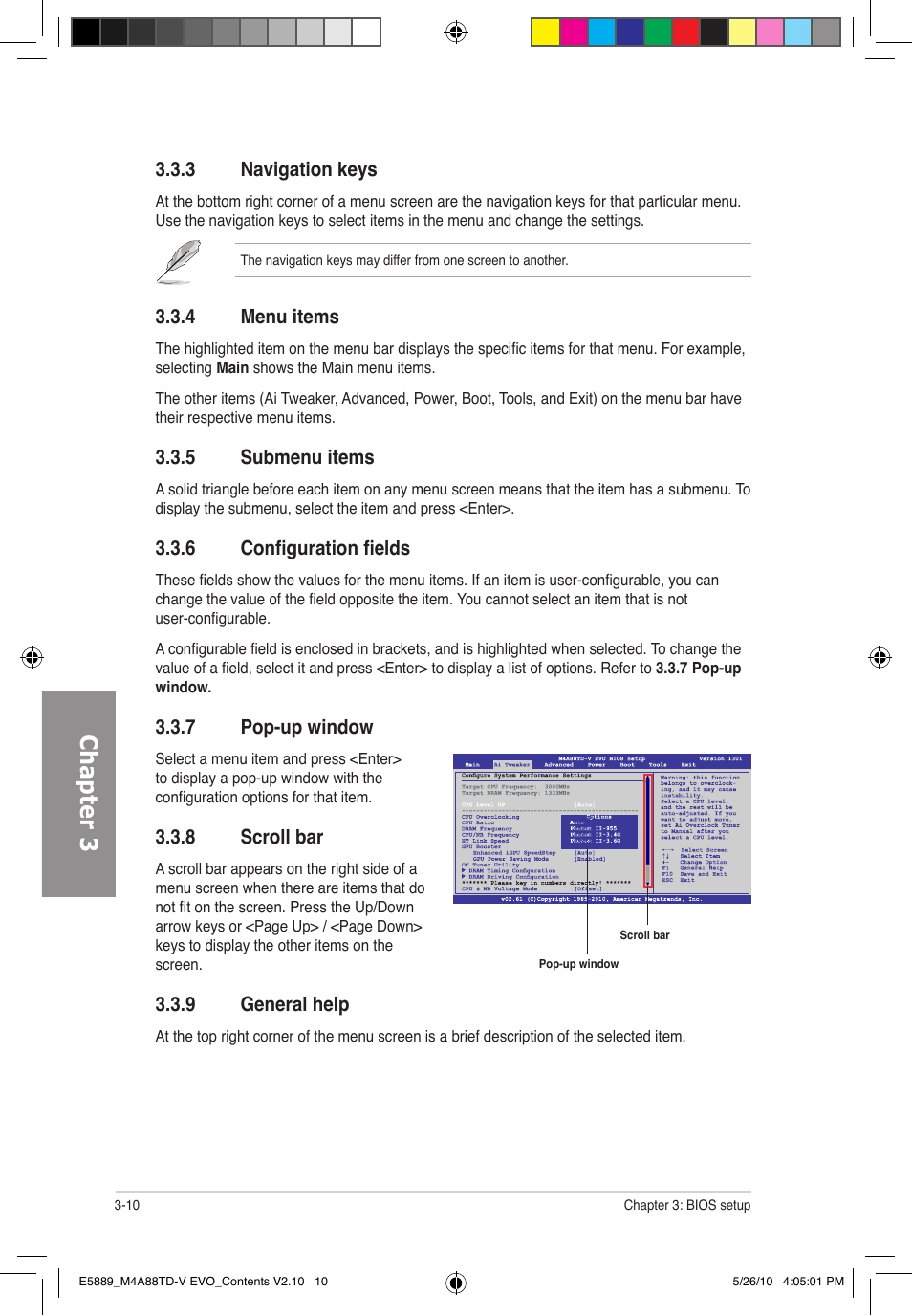 Chapter 3 | Asus M4A88TD-V EVO/USB3 User Manual | Page 68 / 128