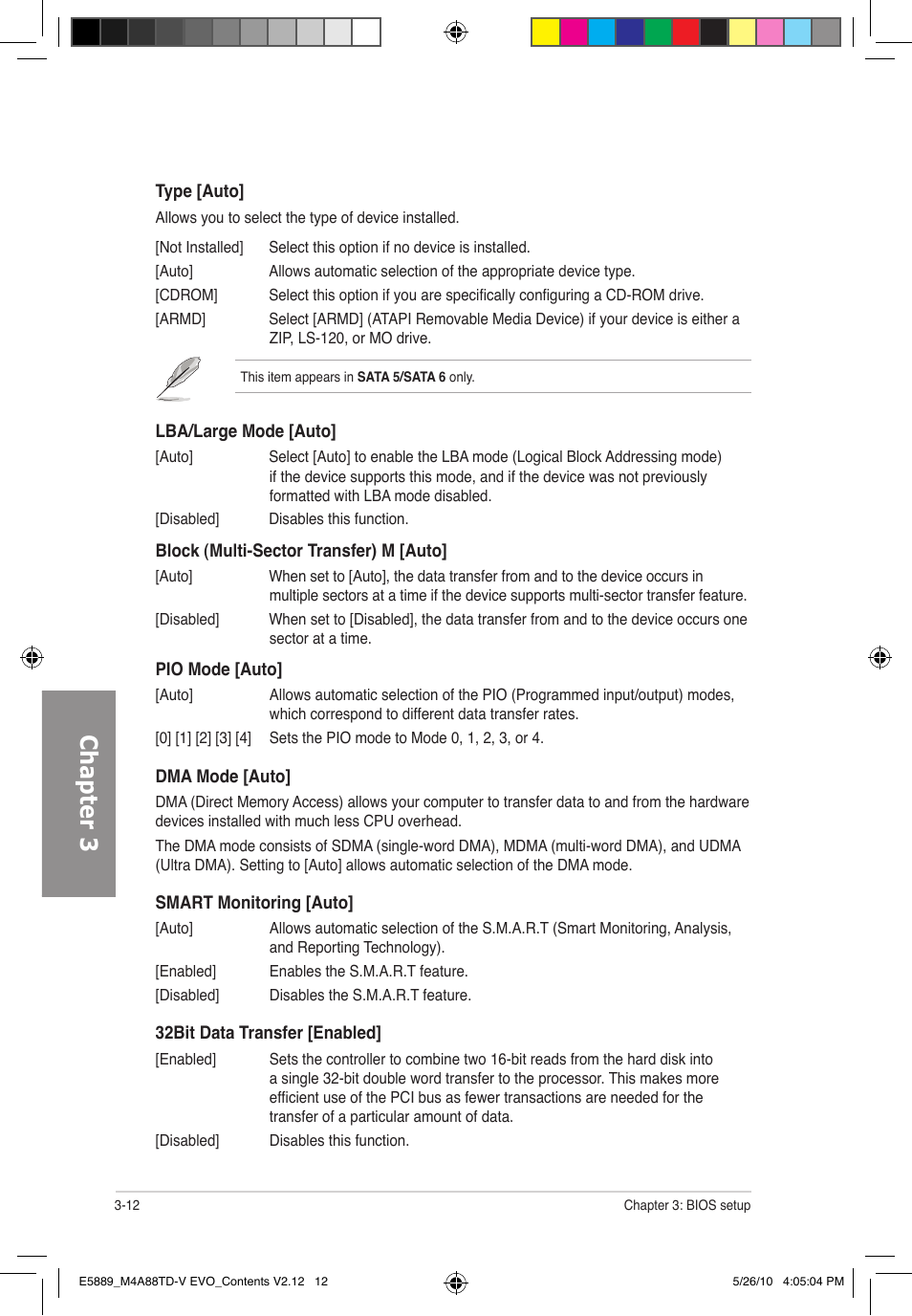 Chapter 3 | Asus M4A88TD-V EVO/USB3 User Manual | Page 70 / 128