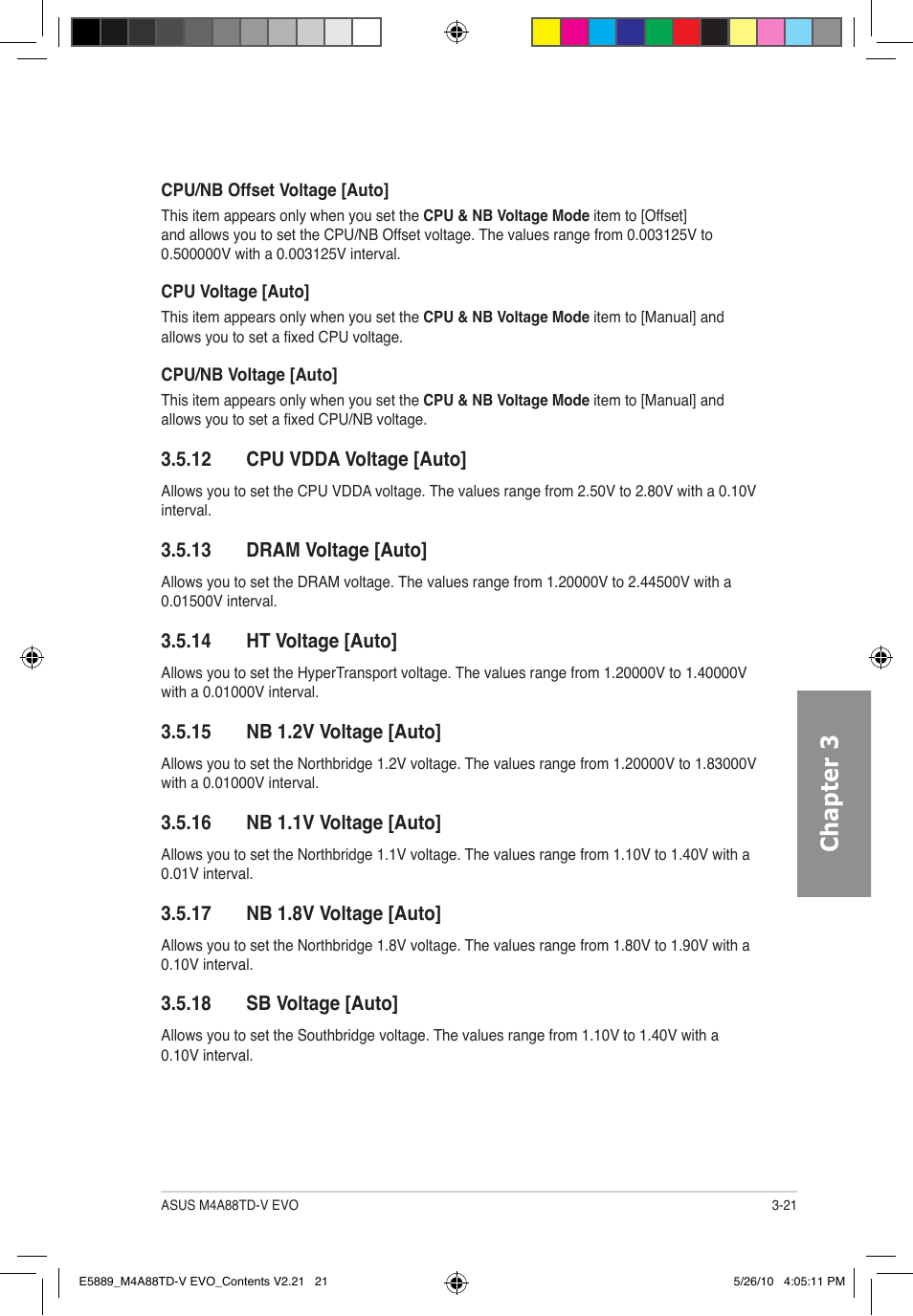 Chapter 3 | Asus M4A88TD-V EVO/USB3 User Manual | Page 79 / 128