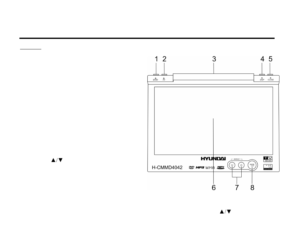 Unit controls | Hyundai H-CMMD4042 User Manual | Page 12 / 123