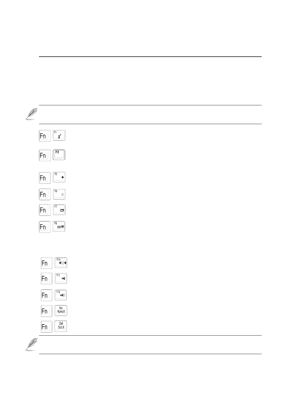 Using the keyboard, Colored hot keys | Asus L5G User Manual | Page 33 / 70