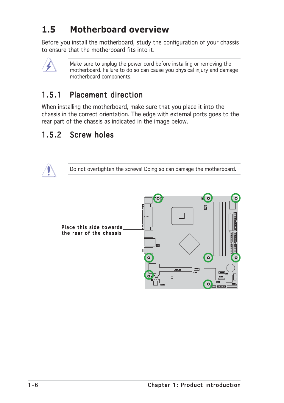5 motherboard overview | Asus P5P800-MX User Manual | Page 18 / 84