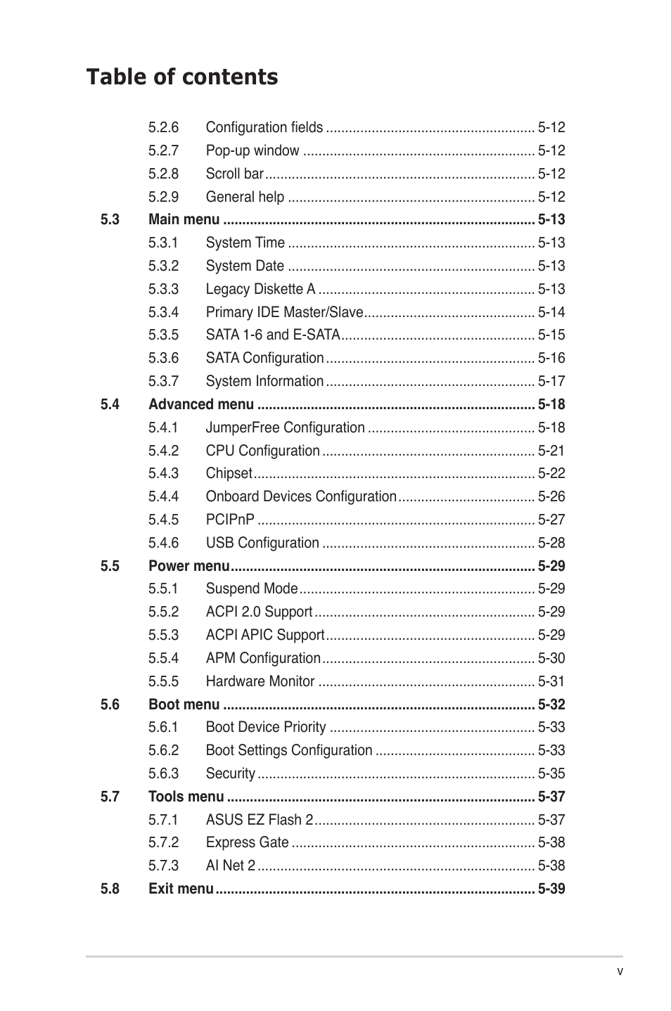 Asus V3-M3A3200 User Manual | Page 5 / 114