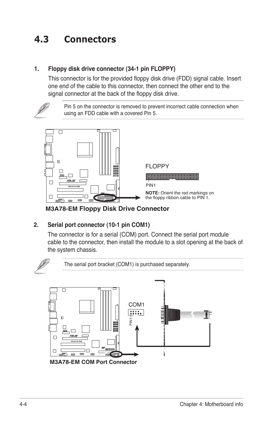 3 connectors | Asus V3-M3A3200 User Manual | Page 64 / 114