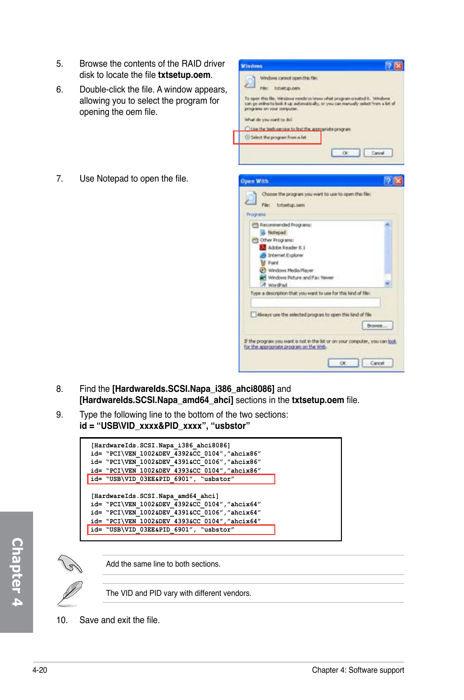 Chapter 4 | Asus M5A97/SI User Manual | Page 106 / 112