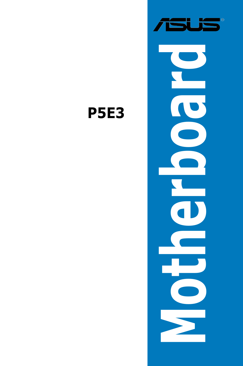 Asus P5E3 User Manual | 168 pages