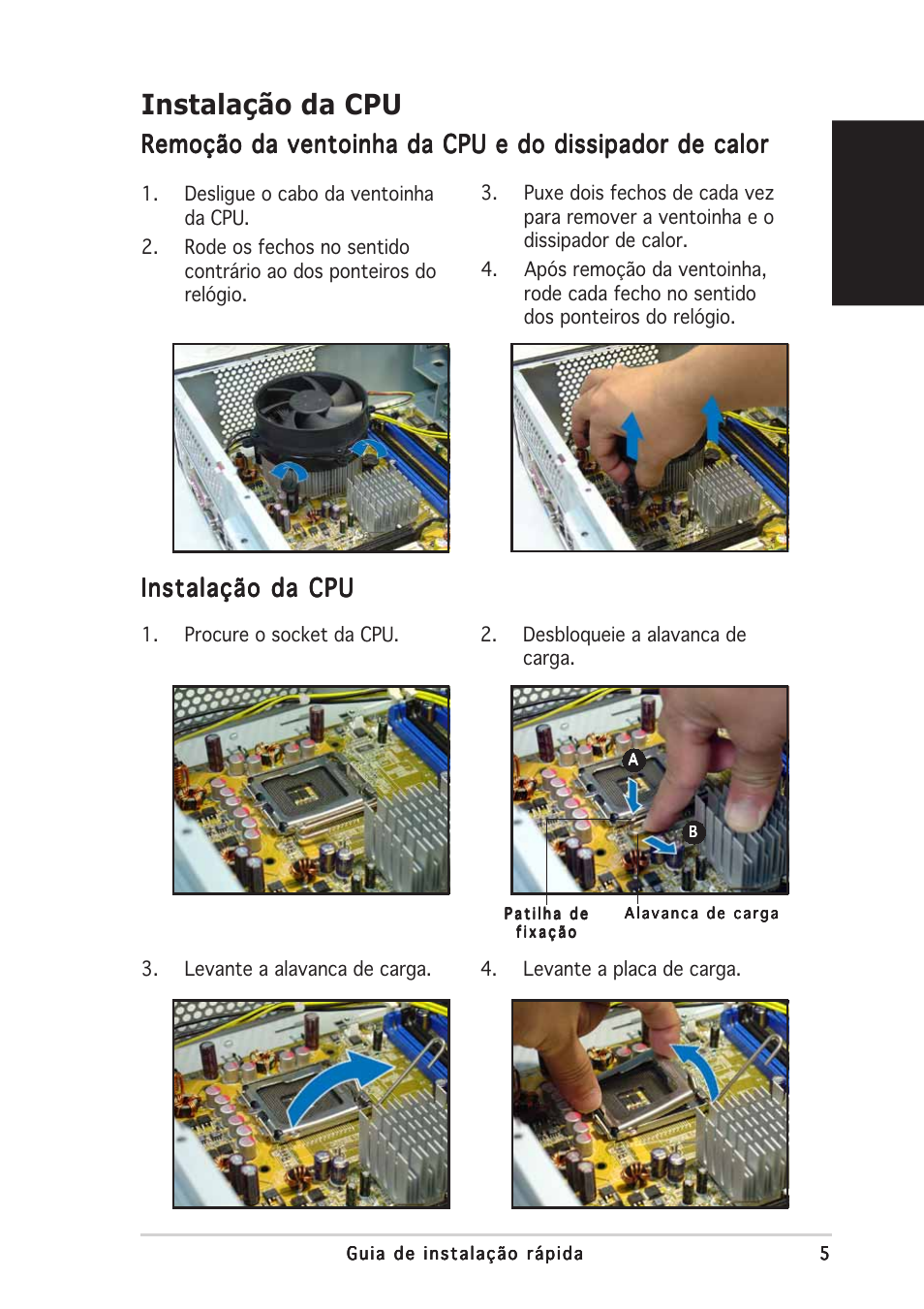 Instalação da cpu, Português | Asus Pundit-PH3 User Manual | Page 53 / 80