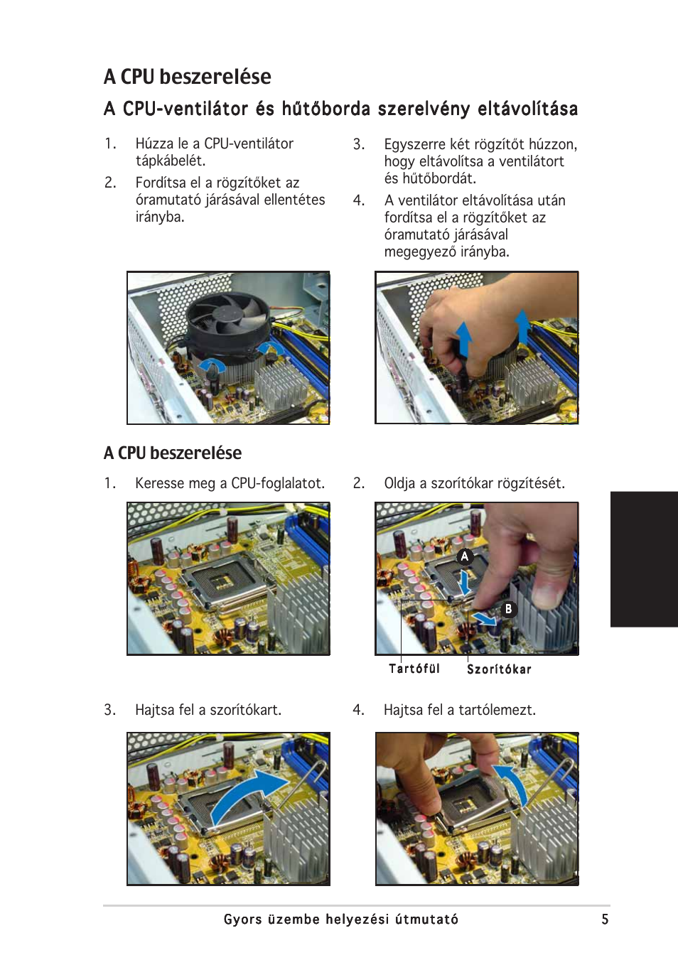 A cpu beszerelése, Magyar | Asus Pundit-PH3 User Manual | Page 77 / 80