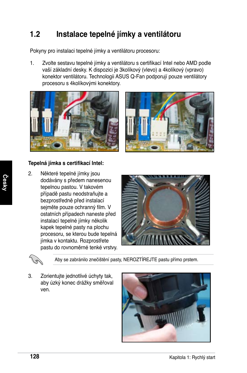 2 instalace tepelné jímky a ventilátoru | Asus Motherboard User Manual | Page 129 / 721