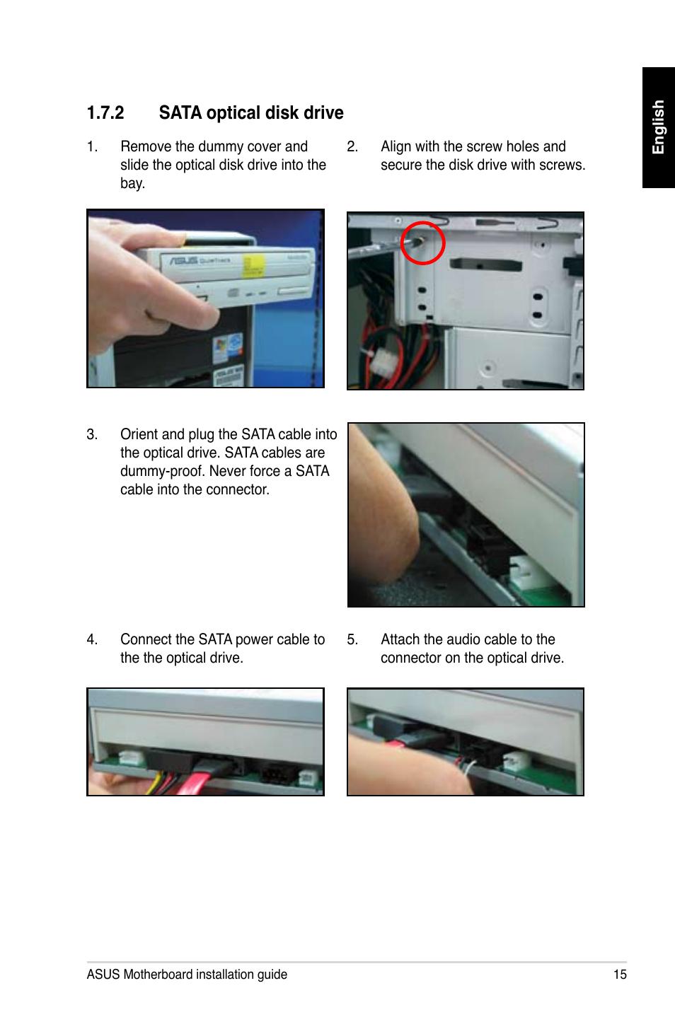 2 sata optical disk drive | Asus Motherboard User Manual | Page 16 / 721