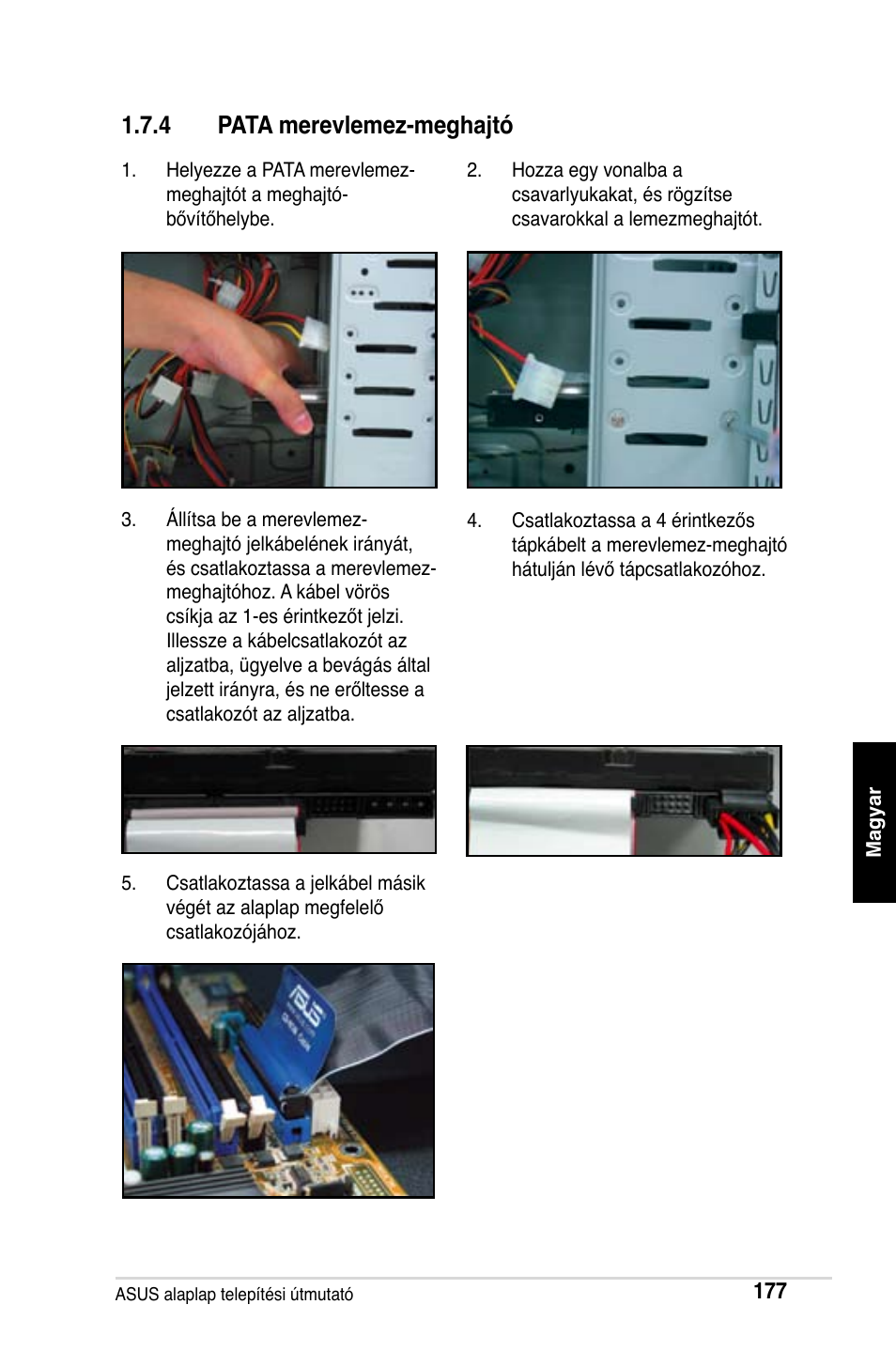 4 pata merevlemez-meghajtó | Asus Motherboard User Manual | Page 178 / 721