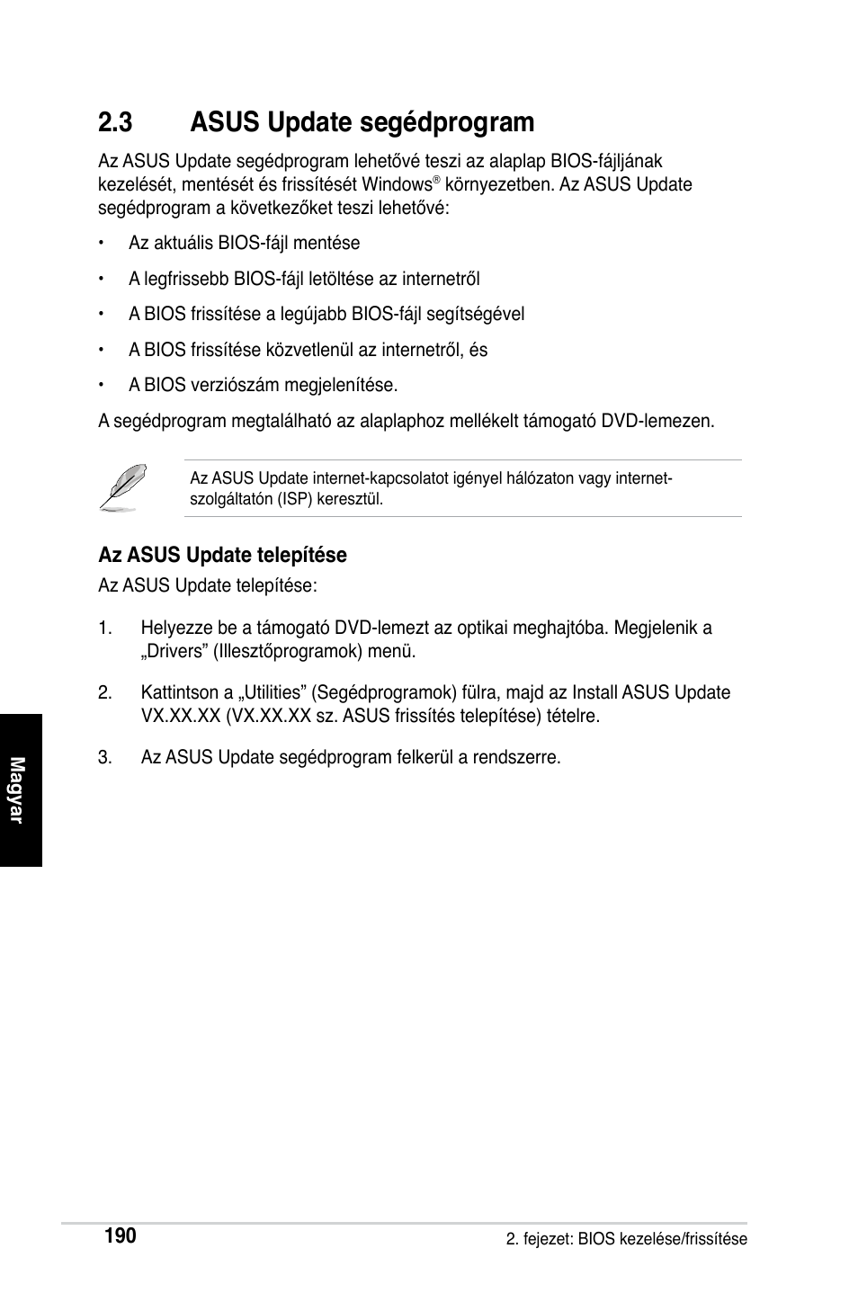 3 asus update segédprogram | Asus Motherboard User Manual | Page 191 / 721