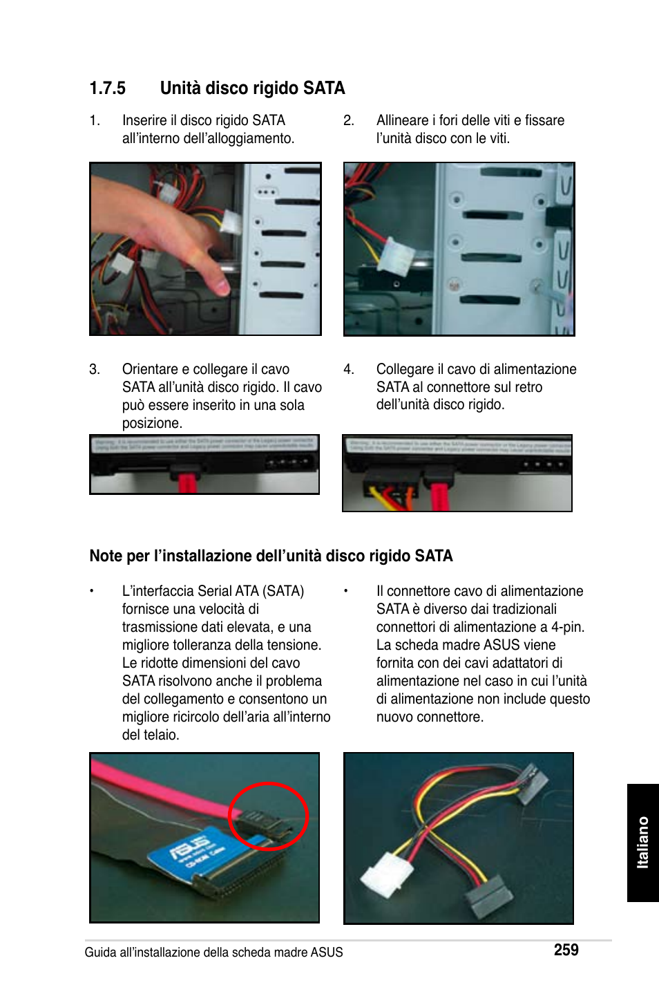 5 unità disco rigido sata | Asus Motherboard User Manual | Page 260 / 721