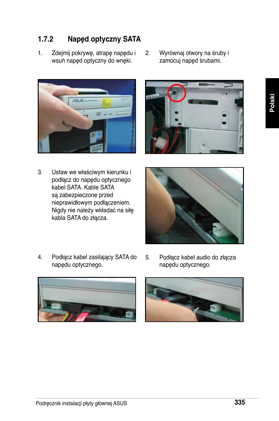 2 napęd optyczny sata | Asus Motherboard User Manual | Page 336 / 721