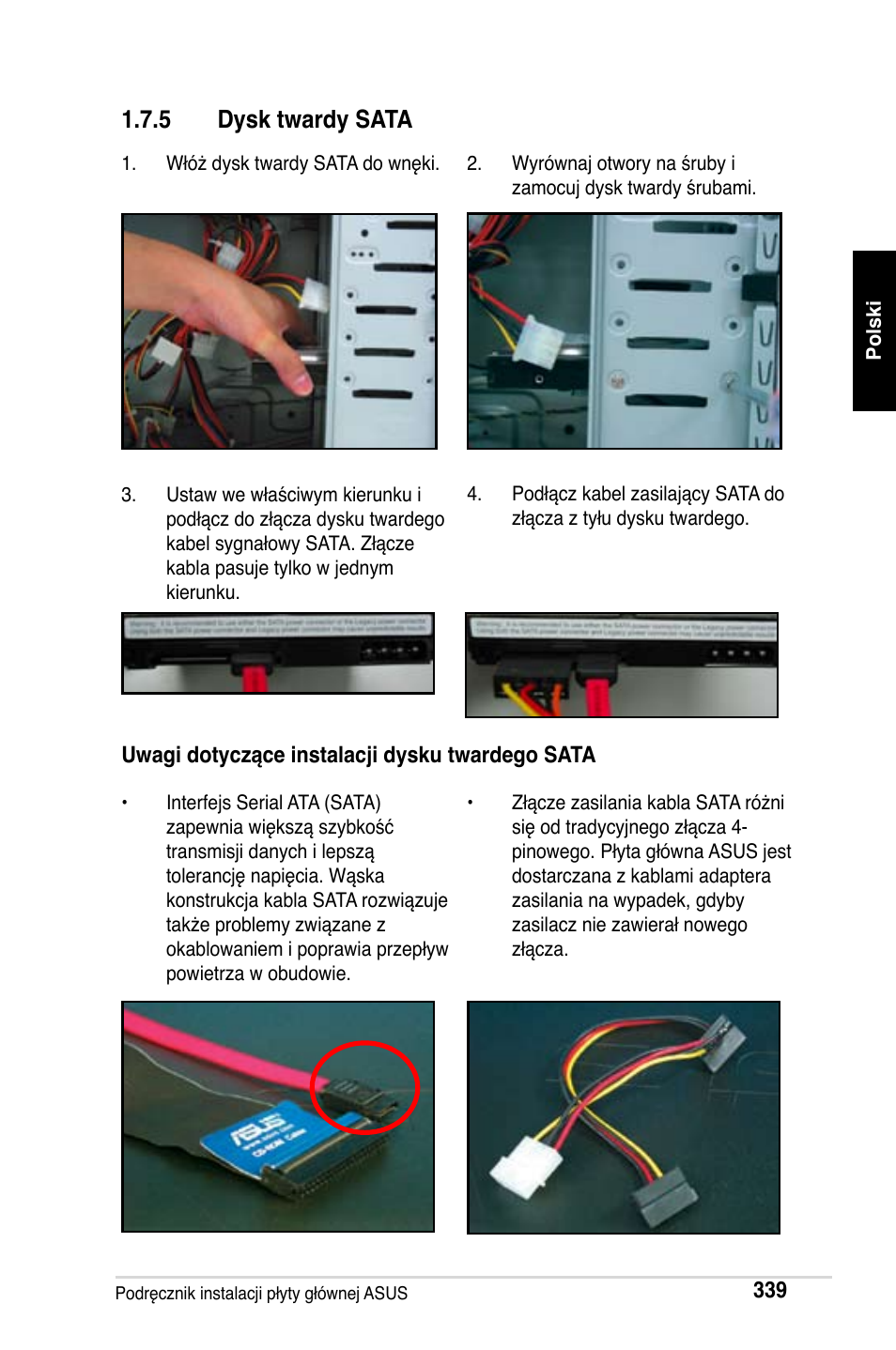 5 dysk twardy sata | Asus Motherboard User Manual | Page 340 / 721