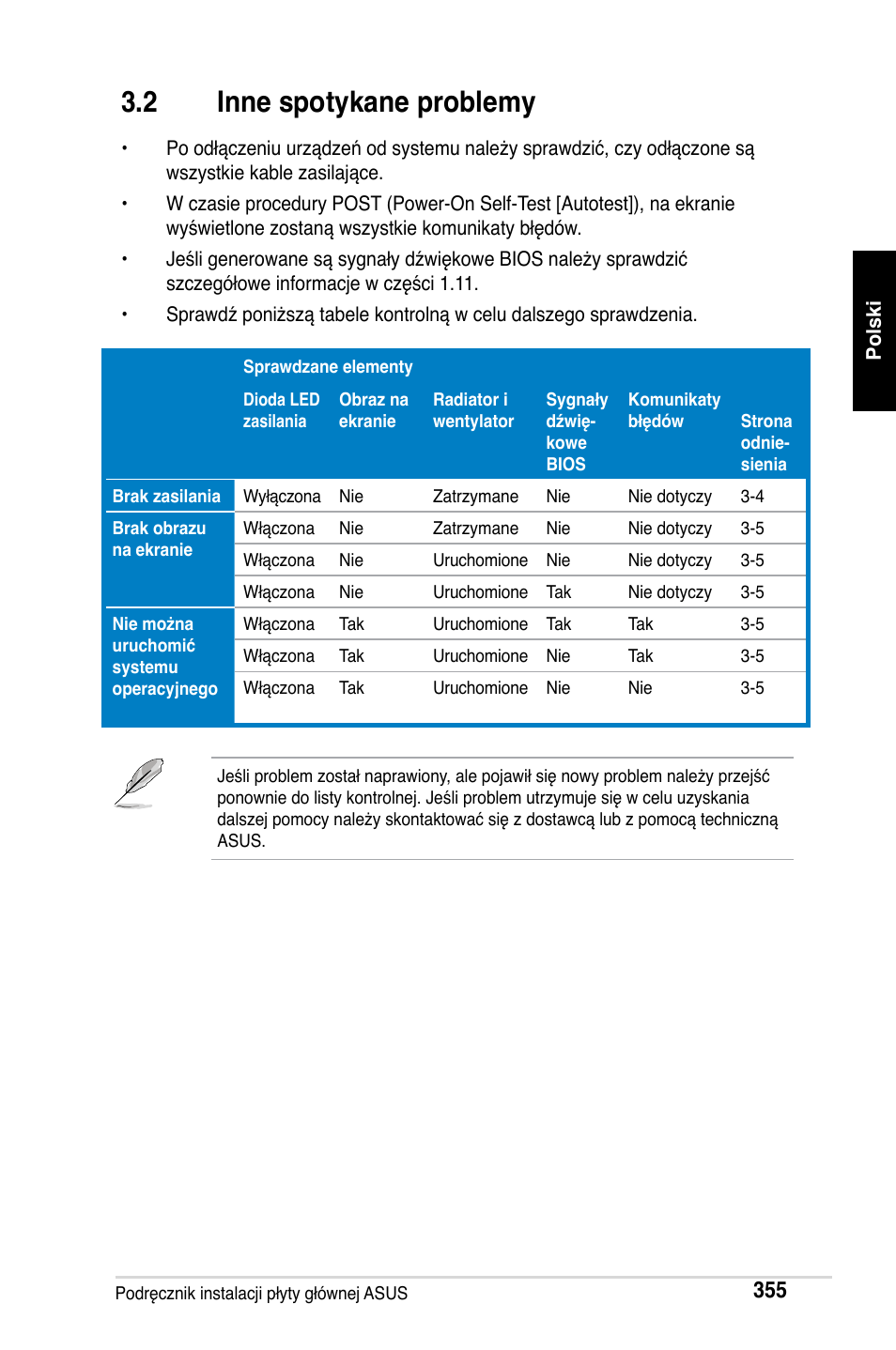 2 inne spotykane problemy | Asus Motherboard User Manual | Page 356 / 721