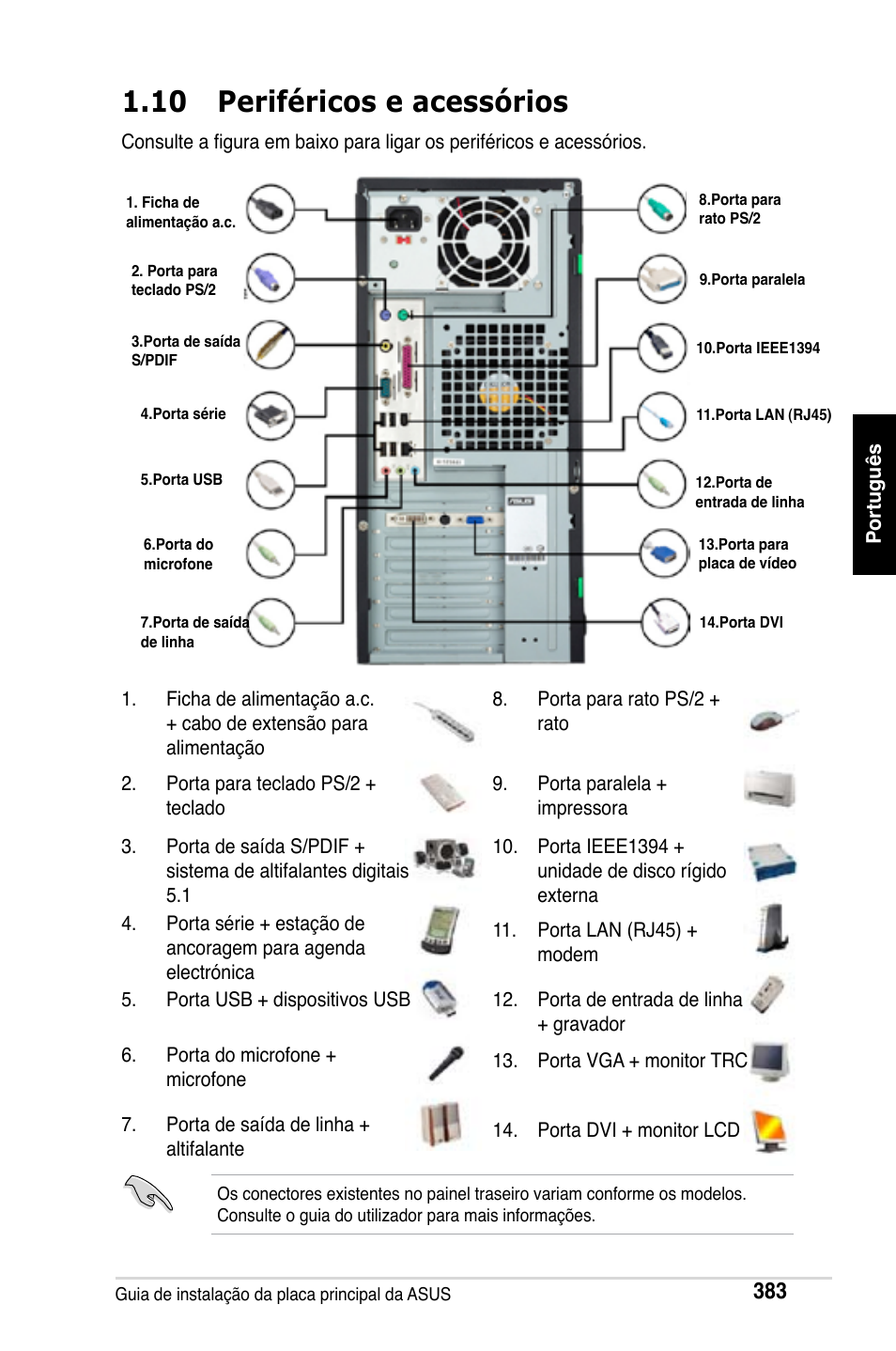 10 periféricos e acessórios | Asus Motherboard User Manual | Page 384 / 721