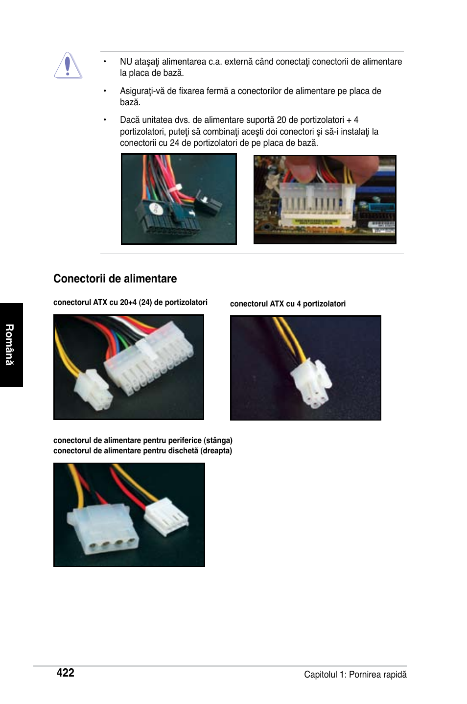 Conectorii de alimentare | Asus Motherboard User Manual | Page 423 / 721