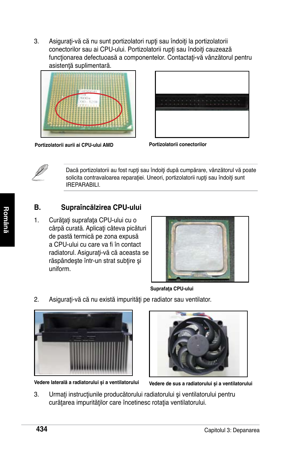 B. supraîncălzirea cpu-ului | Asus Motherboard User Manual | Page 435 / 721