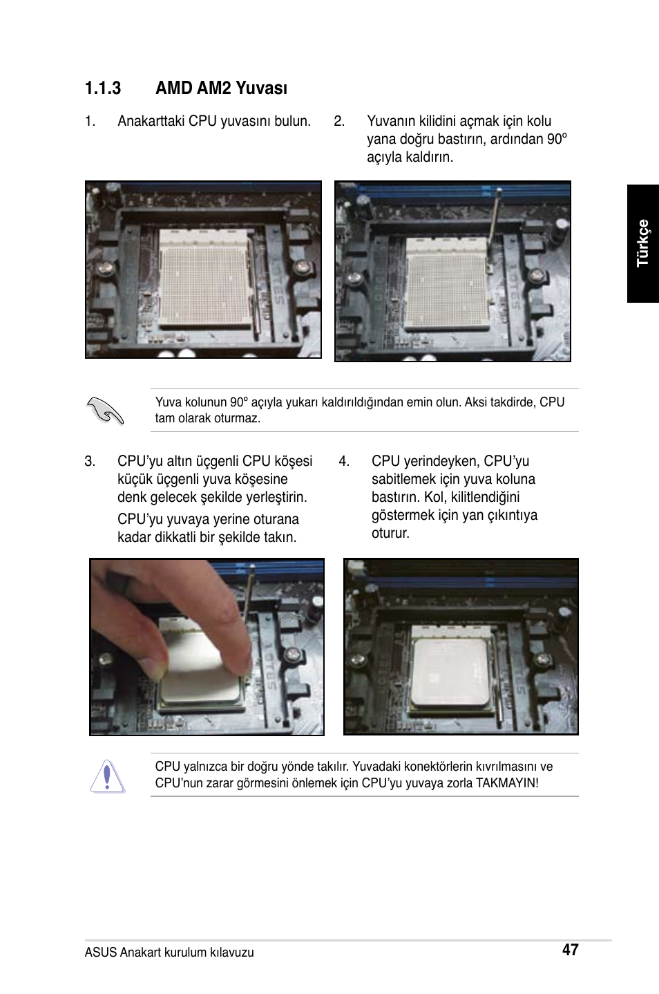 3 amd am2 yuvası | Asus Motherboard User Manual | Page 48 / 721