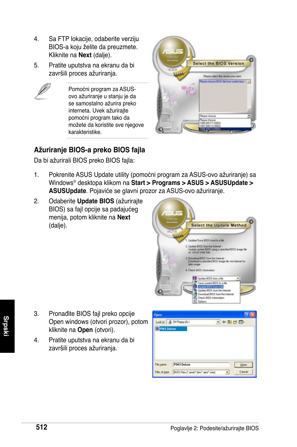 Ažuriranje bios-a preko bios fajla | Asus Motherboard User Manual | Page 513 / 721