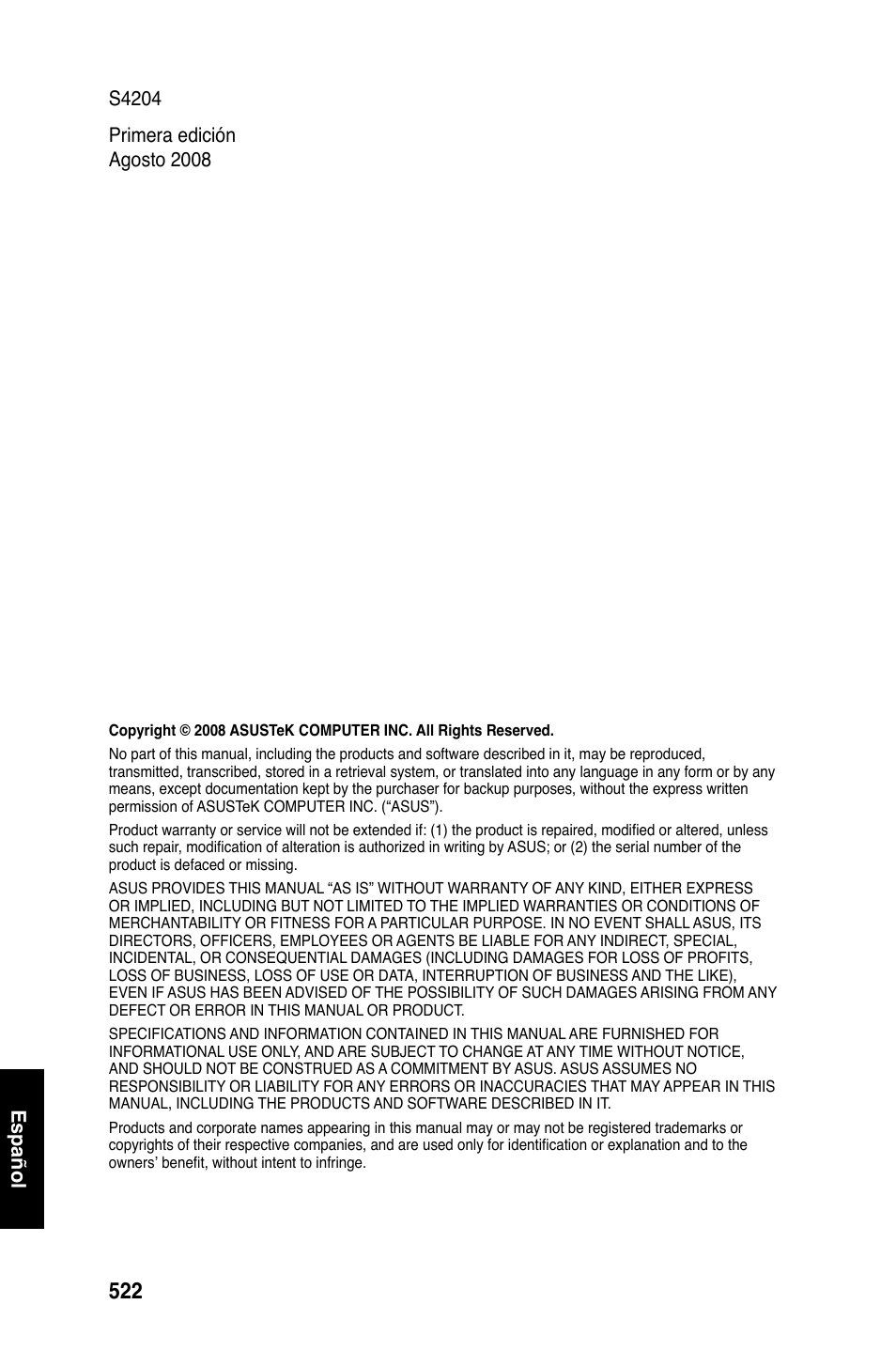 Español | Asus Motherboard User Manual | Page 523 / 721