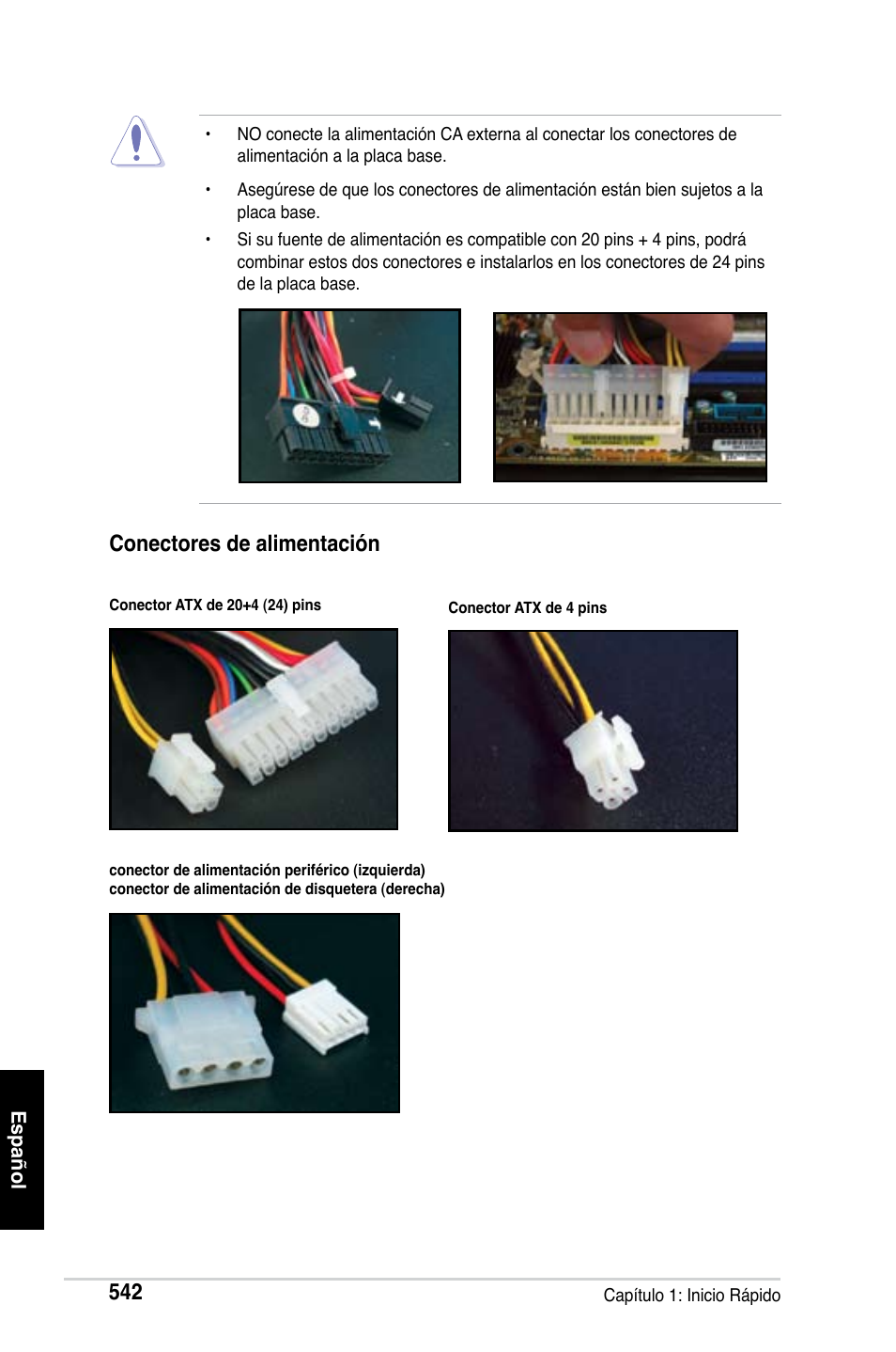 Conectores de alimentación | Asus Motherboard User Manual | Page 543 / 721