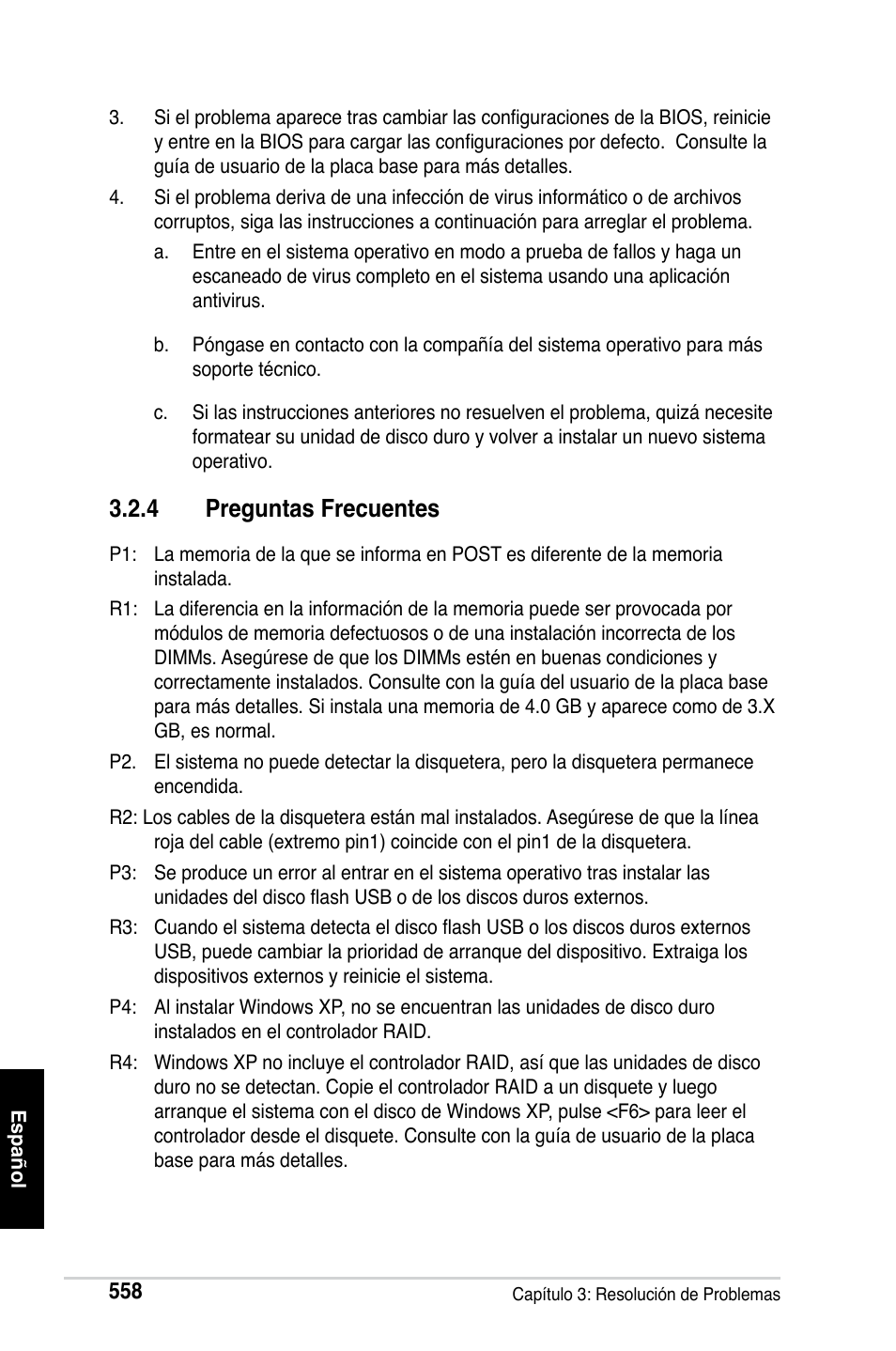 4 preguntas frecuentes | Asus Motherboard User Manual | Page 559 / 721