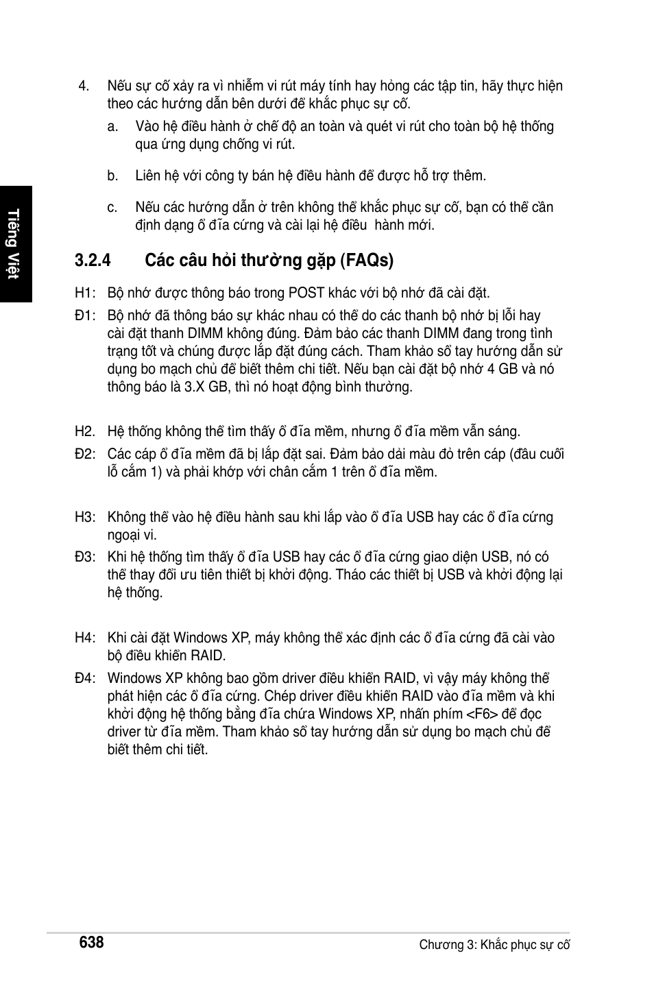 4 các câu hỏi thường gặp (faqs) | Asus Motherboard User Manual | Page 639 / 721