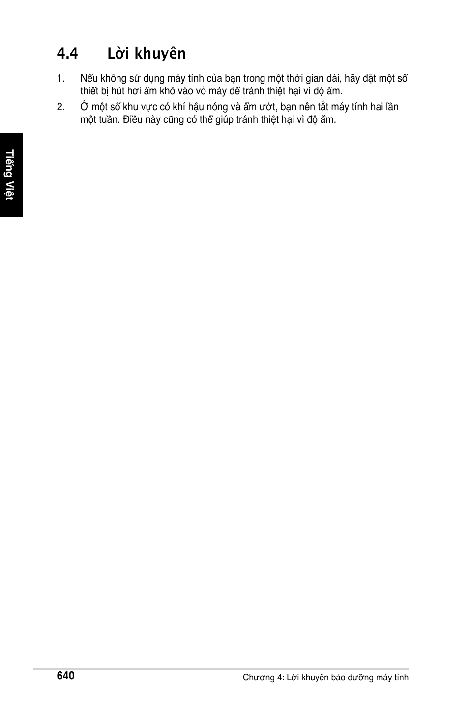 4 lời khuyên | Asus Motherboard User Manual | Page 641 / 721