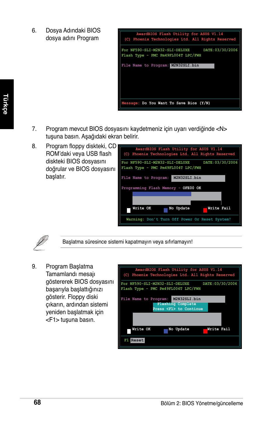 Dosya adındaki bios dosya adını program | Asus Motherboard User Manual | Page 69 / 721