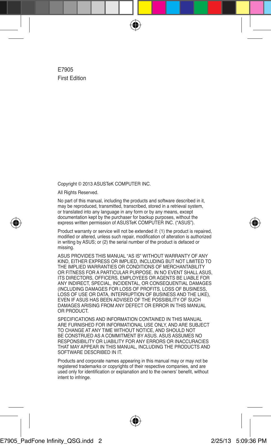 Asus PadFone Infinity User Manual | Page 2 / 8