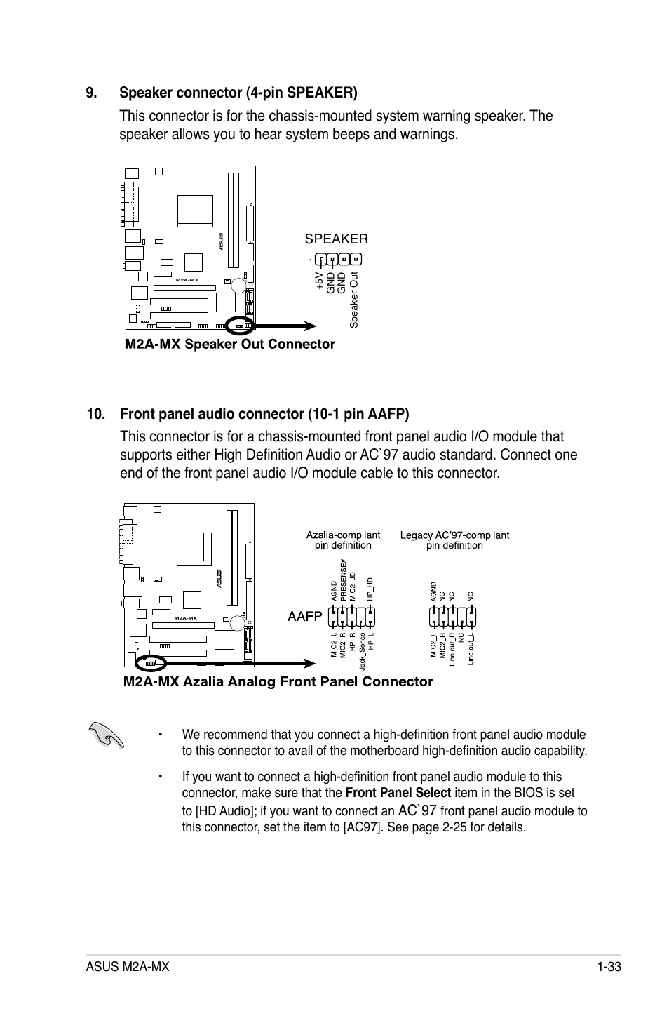 Ac`97 | Asus M2A-MX User Manual | Page 45 / 92