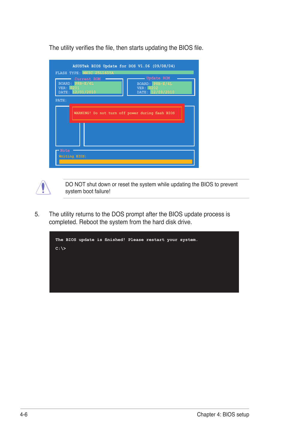 6 chapter 4: bios setup | Asus P8B-E/4L User Manual | Page 66 / 154