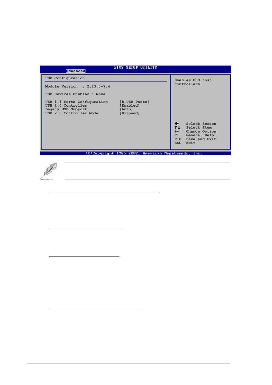 Usb configuration | Asus SK8V User Manual | Page 86 / 134