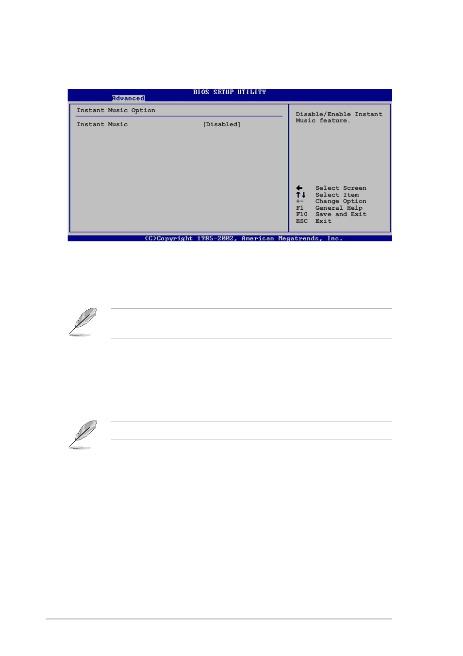 7 instant music configuration, Instant music [disabled, Instant music cd-rom drive [ide secondary master | Asus SK8V User Manual | Page 92 / 134