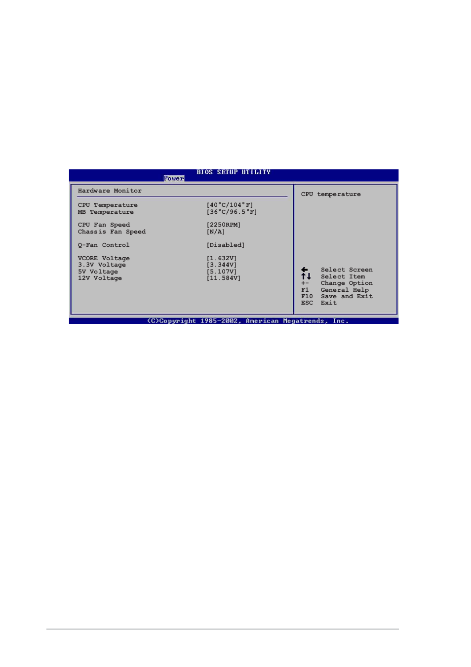 6 hardware monitor, Resume on by ps/2 mouse [disabled, Q-fan control [disabled | Asus SK8V User Manual | Page 96 / 134