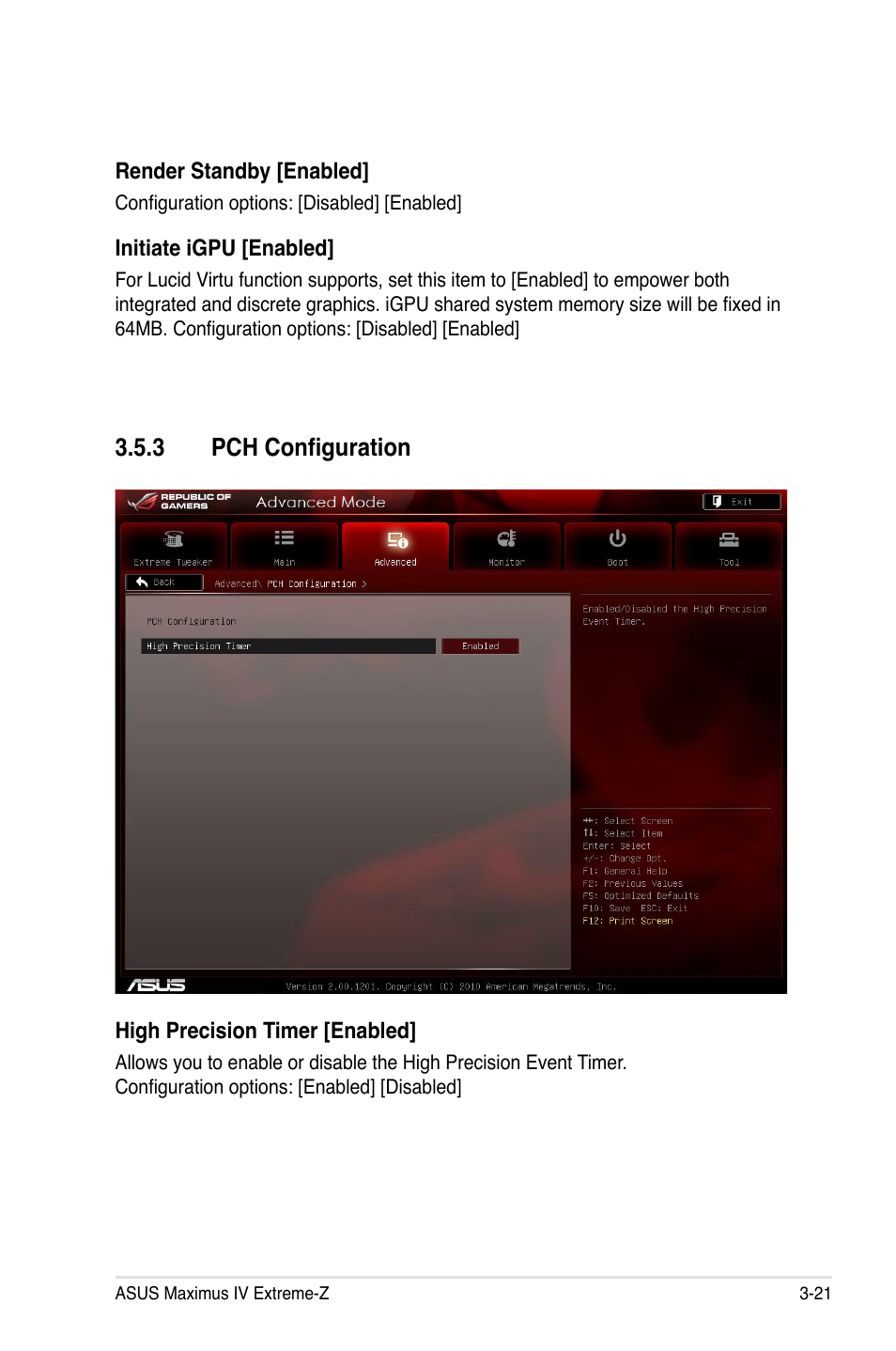 3 pch configuration, Pch configuration -21, Pch configuration | Asus Maximus IV Extreme-Z User Manual | Page 113 / 196