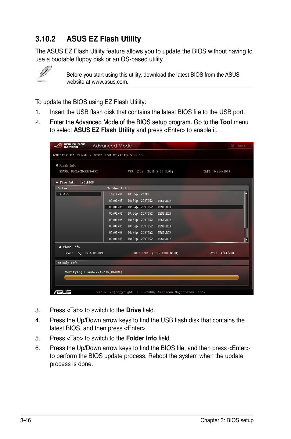 2 asus ez flash utility, 2 asus ez flash utility -46 | Asus Maximus IV Extreme-Z User Manual | Page 138 / 196