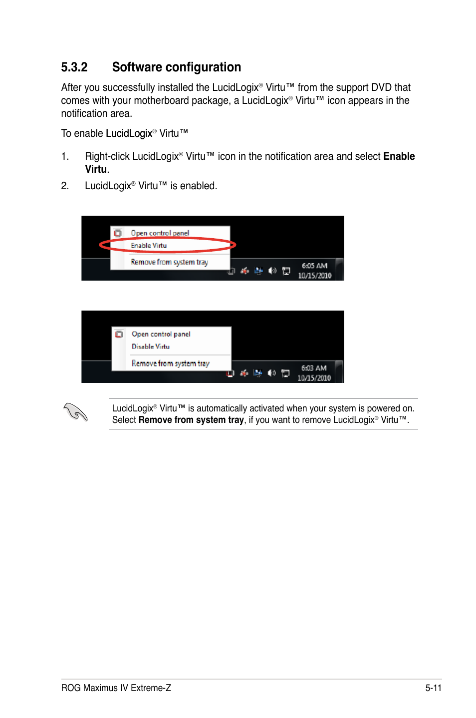 2 software configuration, Software configuration -11 | Asus Maximus IV Extreme-Z User Manual | Page 193 / 196