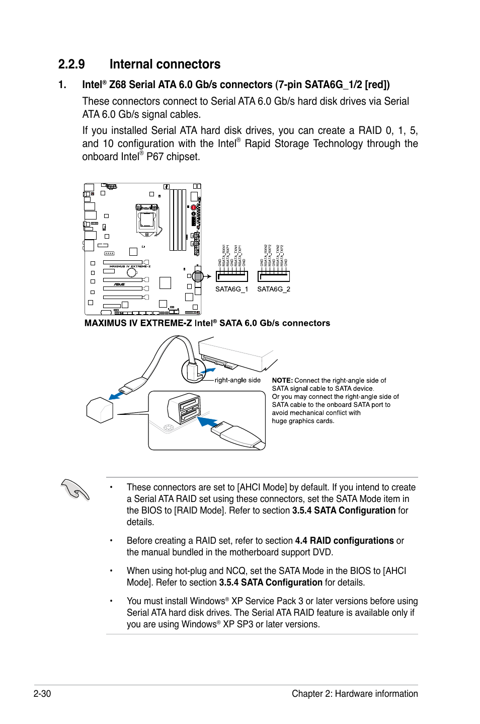 9 internal connectors, Internal connectors -30 | Asus Maximus IV Extreme-Z User Manual | Page 62 / 196