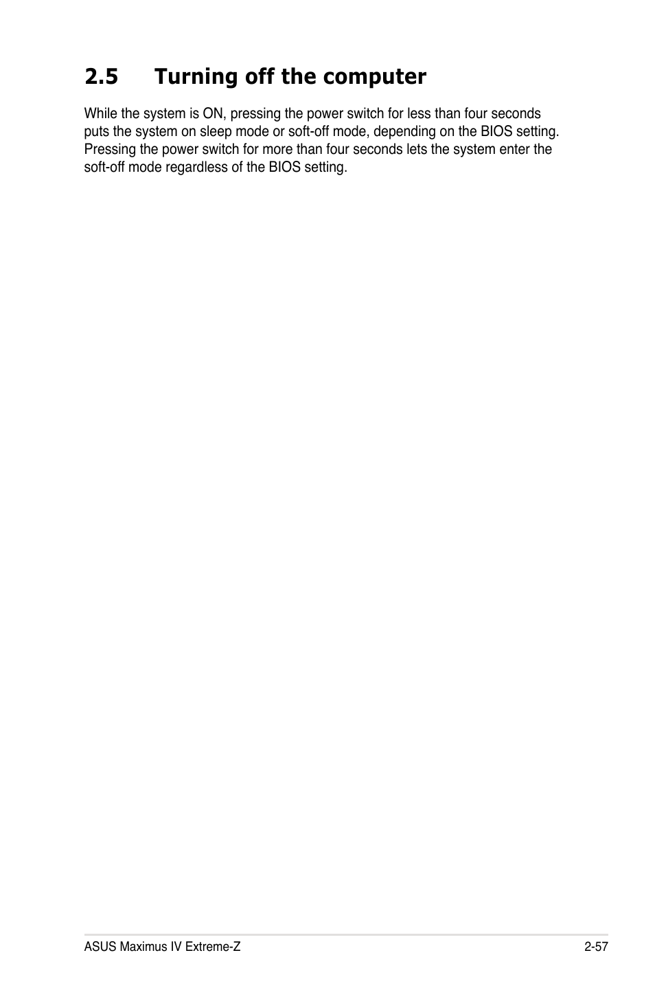 5 turning off the computer, 5 turning off the computer -57 | Asus Maximus IV Extreme-Z User Manual | Page 89 / 196