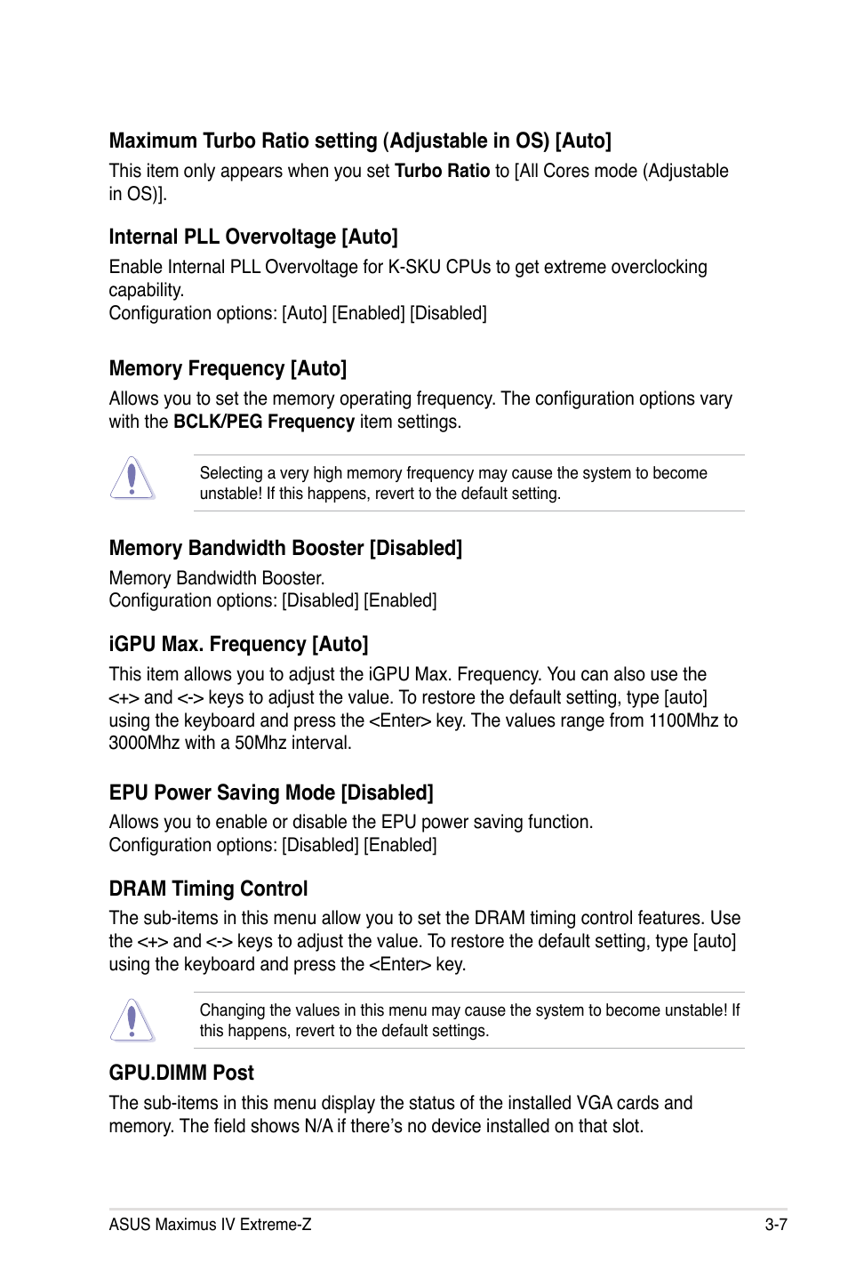 Asus Maximus IV Extreme-Z User Manual | Page 99 / 196