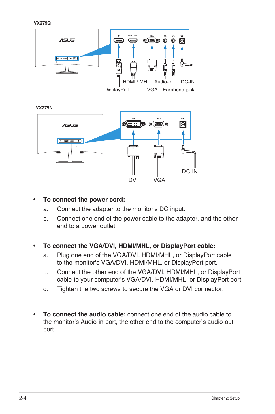 Asus VX279N-W User Manual | Page 17 / 26